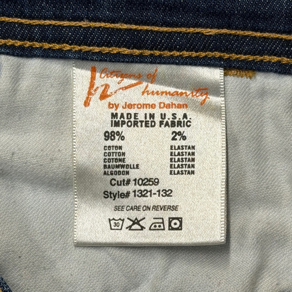 Citizens of Humanity Manic Mini Bootcut Jeans Dark Wash Size 28 Low Rise - Picture 4 of 11